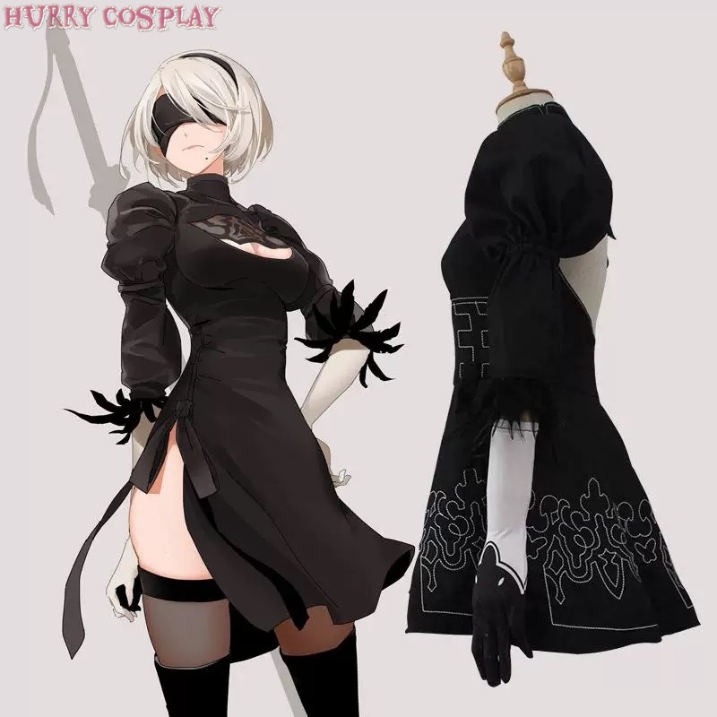 Game Cosplay,Nier: Automata,NieR Automata Yuhar 2b sister Cosplay Costume